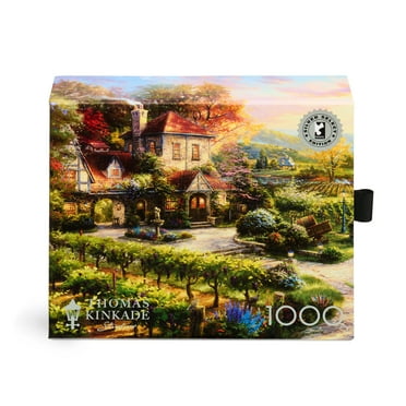 Buffalo Games Silver Select Thomas Kinkade Wine Country Living 1000-Piece Interlocking Jigsaw Puzzle for Adults Ages 14 