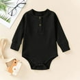 thumbnail image 2 of Baby Long Sleeve Dress, Comfortable Solid Color Crawling Clothes, 2 of 3