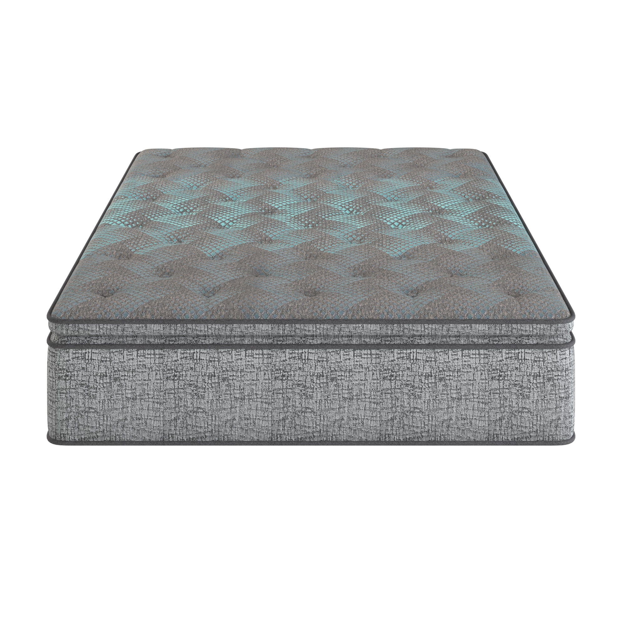 Restonic Comfort Care 12" Hybrid Euro Top Mattress, Individual Pocketed Coil Mattress , Plush Comfort, King
