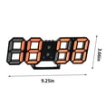 thumbnail image 3 of Reloj Despertador Digital, Reloj Electrónico de Pantalla Led Fotosensible 3D Automática, 23.5x9.3x1.8cm, Reloj Multifunción de Doble Propósito, Despertador de Luz, 3 of 8