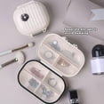 thumbnail image 3 of HUGFEGWE Portable Daily Pill Case, Travel Pill Organizer, Travel Pill Cases, Pill Container, Daily Pill Organizer, 7 Compartments Portable Pill Case, Pill Box to Hold Vitamins, Cod Liver Oil (Small), 3 of 7