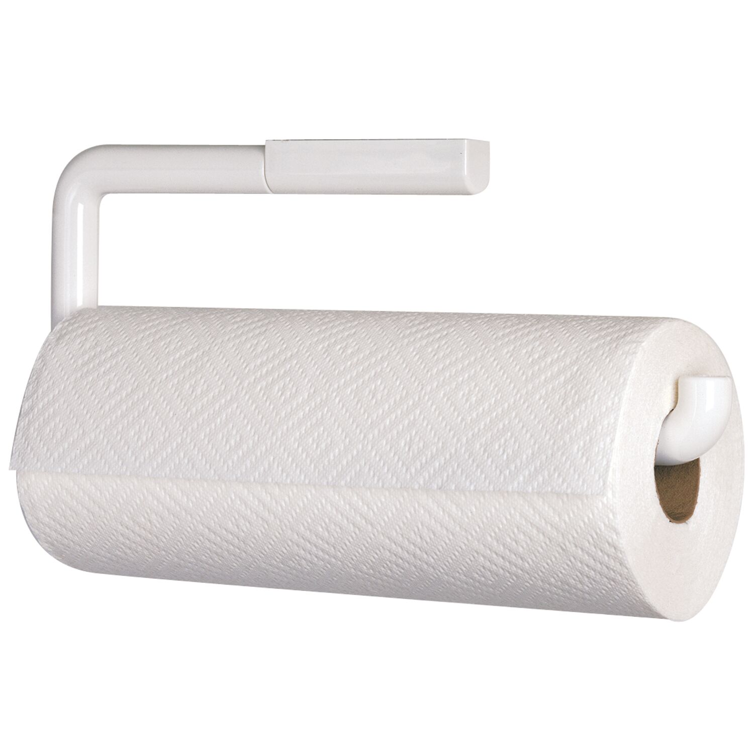 iDesign Plastic Wall Mounted Metal Paper Towel Holder, Roll Organizer ...
