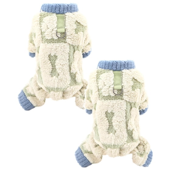 2Pcs Clearance Sale! Fleece Dog Pajamas For Small Dog Cozy Pet Pyjamas With D Ring Soft Puppy Thermal Winter Fall Pullover Cat Chihuahua Yorkie Clothes Pet Clothes 2026!