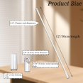 thumbnail image 2 of ZGWANSUI Tige d'Inclinaison pour Store de Fenêtre de 12 Pouces, Commande de Baguette pour Store Vertical, Remplacement de Baguette d'Inclinaison de Store avec Crochet et Prise, Baguette de Remplacement pour Stores Transparente, Pièces de Baguette Ouvre-Store (Lot de 2), 2 of 7