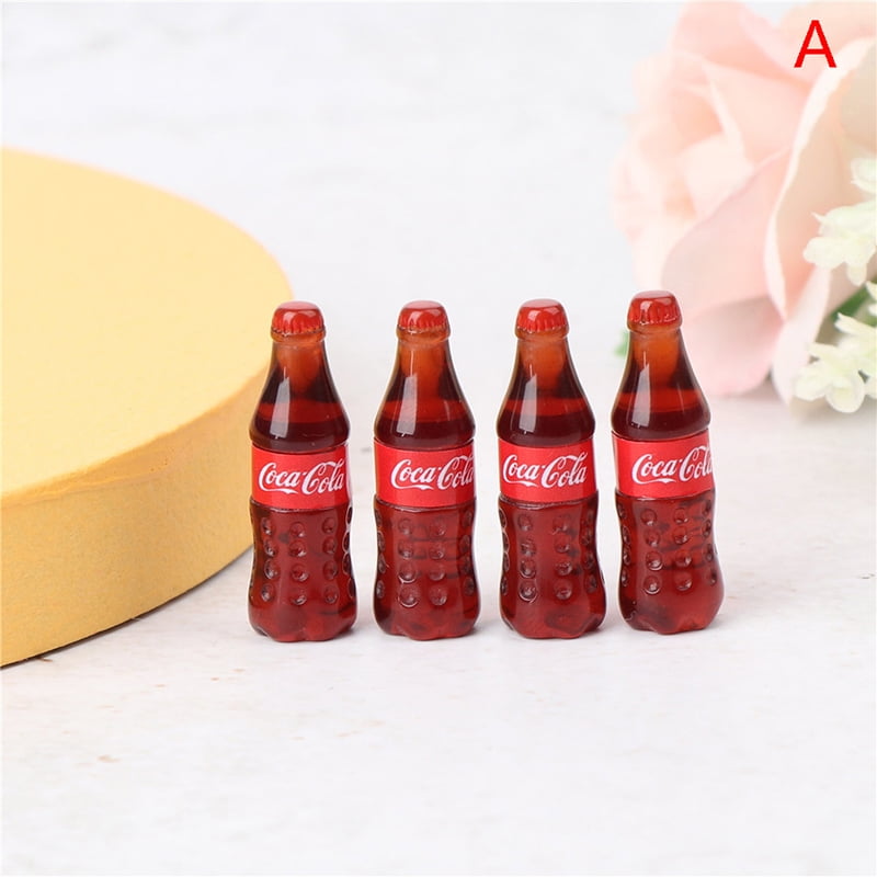 100  Mini Coca Cola Bottles Dollhouse Miniatures Supply Food Deco 