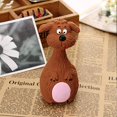 thumbnail image 5 of Juguetes chirriantes de látex, 2 paquetes, juguetes interactivos para masticar de goma para perros, juguete duradero para chirriar con palo de pie, para perros pequeños y medianos JM, 5 of 5