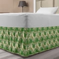 thumbnail image 1 of Exotic Bed Skirt, Tropical Palm Leaves and Bird of Paradise Flowers Hawaiian Summer Nature, Elastic Bedskirt Dust Ruffle Wrap Around for Bedding Decor, 4 Sizes, Cream and Multicolor, by Ambesonne, 1 of 2