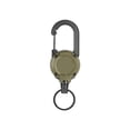 thumbnail image 1 of Heavy Duty Retractable Pull Badges Id Reel Carabiner Holder Wire Steel Rope Key Key Y7j8, 1 of 1