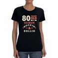 thumbnail image 2 of 80 Years Old Women T-Shirt, Female 3X-Large, 2 of 4