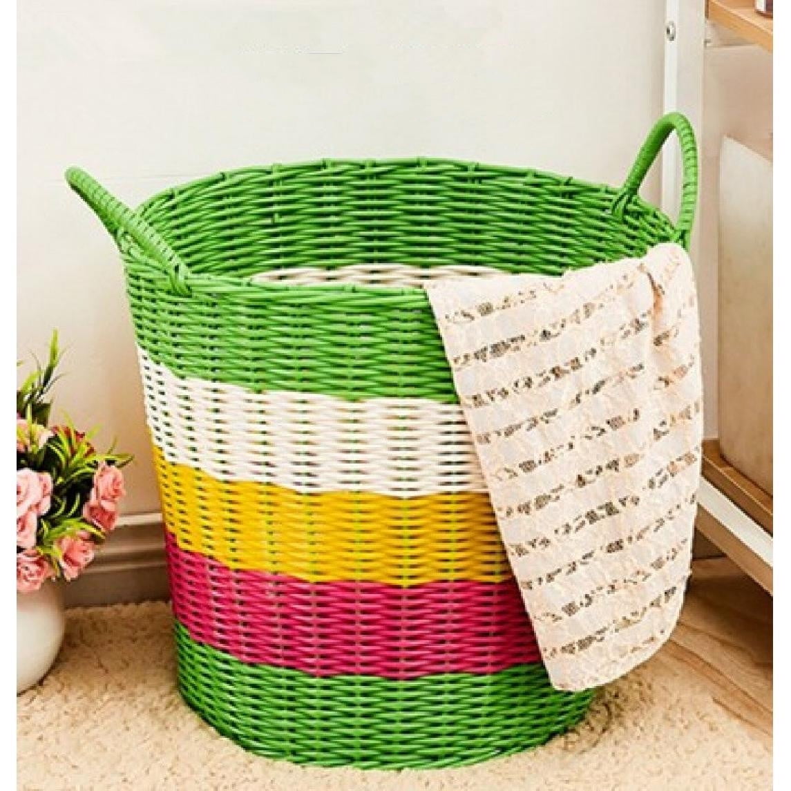Dirty laundry basket Household basket plastic woven basket laundry
