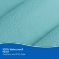 thumbnail image 5 of Kenney Medium Weight PEVA Shower Curtain Liner and Beaded Roller Ring Set, 70" W x 72" H, Blue, 5 of 9