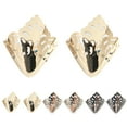 thumbnail image 2 of 1 Pair Metal Toe Caps Creative Protective Heel Decoration Shoes Supplies, 2 of 9