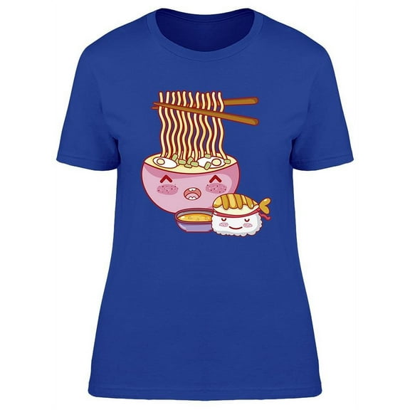 Ramen With Sushi T-Shirt Women -Image by Shutterstock, Female Large
