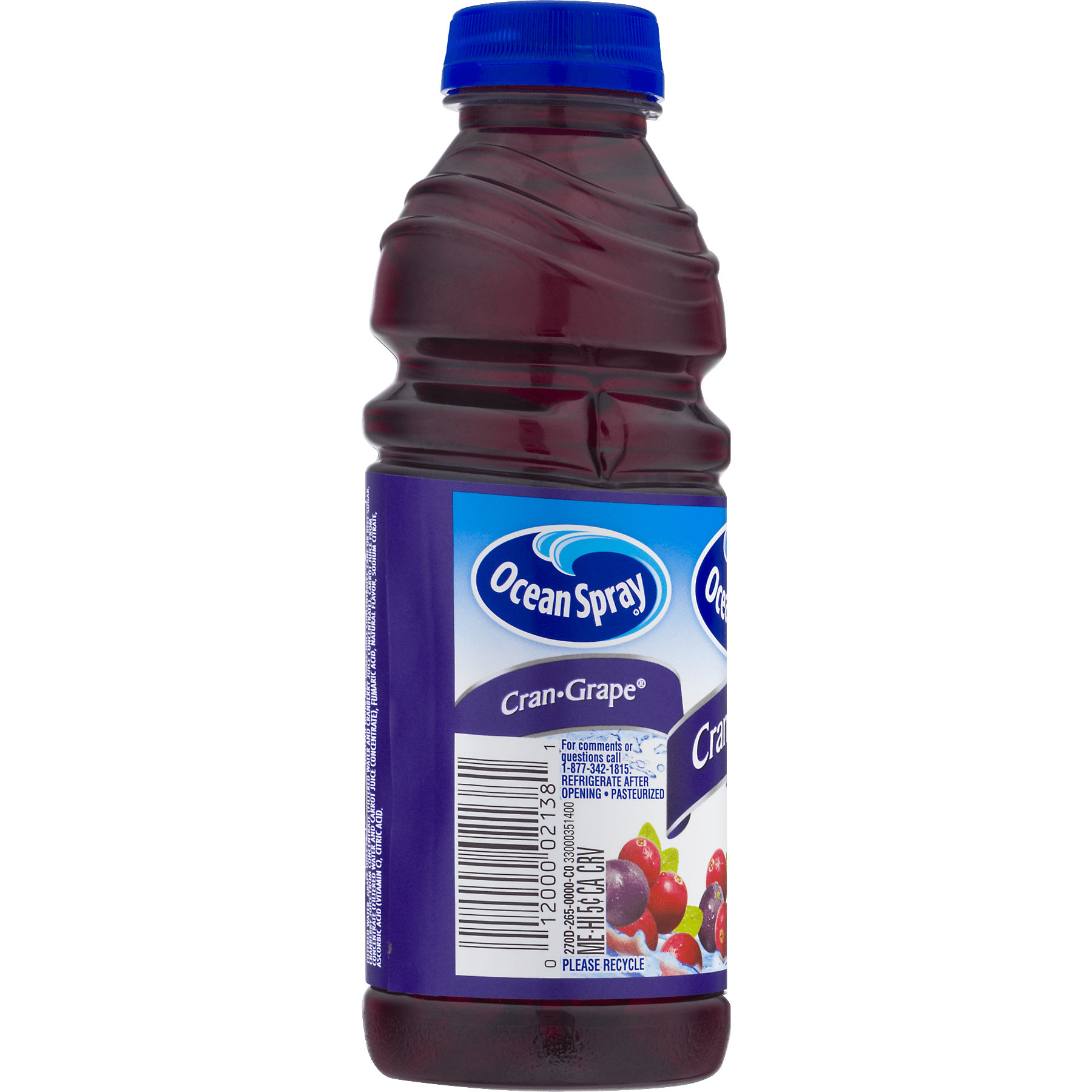 Ocean Spray Cranberry Grape Juice Drink Cocktail, 15.2 fl oz Bottle, Shelf-Stable
