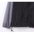 thumbnail image 5 of Beautiful Giant Polyester Men's Coat Long Sleeves Water Resistant Windbreaker Hoodie Jacket, 5 of 5