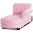 thumbnail image 6 of Gymax Kids Sofa Relax Couch Chaise Lounge Armrest Chair Bedroom Living Room Pink, 6 of 9