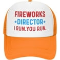 thumbnail image 1 of Fireworks Director I Run You Run Trucker Hat for Men Baseball Caps Adjustable Hats, 1 of 8