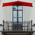thumbnail image 1 of Pure Garden 50-145-R Parasol Demi-Rond 9 Pieds, Rouge, 1 of 5