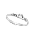 thumbnail image 4 of Claddagh Heart Friendship Promise Ring .925 Sterling Silver Band Jewelry Female Male Unisex Size 12, 4 of 4
