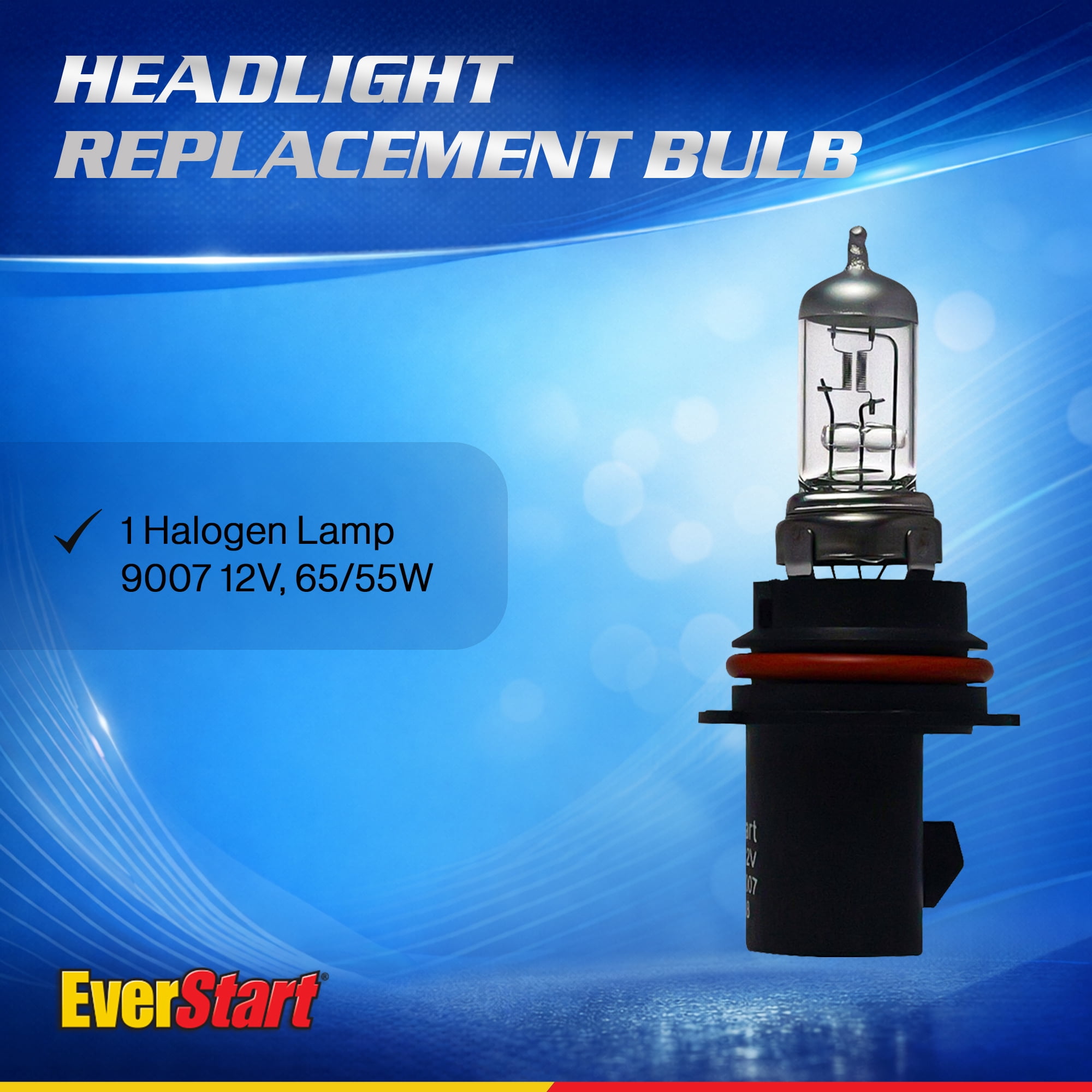 EverStart 9007 Halogen Headlight Bulb, 1 Pack