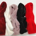 thumbnail image 2 of Women Scarf Creative Cross Solid Color Faux Fur Scarf Collar Scarf Neck Warmer, 2 of 5