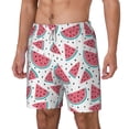 thumbnail image 2 of Balery Watermelon Mens Swim Trunks Swim Shorts for Men Quick Dry Inseam Beach Shorts with Compression Liner Pocket-Small, 2 of 9
