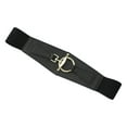 thumbnail image 1 of Cinturones Elástico Moda hebilla Cinturón Elástico Cintura ancha negro Sunnimix, 1 of 8