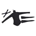 thumbnail image 4 of Monos a escala 1/6 con calcetines de tubo, accesorios de vestir para muñecas casuales, trajes de para figuras de acción de muñecas femeninas de negro, 4 of 8