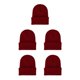 thumbnail image 3 of Qarigey Beanie Hat Gorras de punto Skullcap Headgear Accesorios para el cabello Jujube Red Type2 NO2, 3 of 6