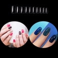 thumbnail image 3 of 100pcs ABS False Nails Set - 10 Sizes, 6 Types Including French & Coffin Shapes, Transparent/Frosted Finish, Ultra-Thin & Removable, Design, Water-Activated Application, 51g/Box (5.91*3.15*1.18in), 3 of 6