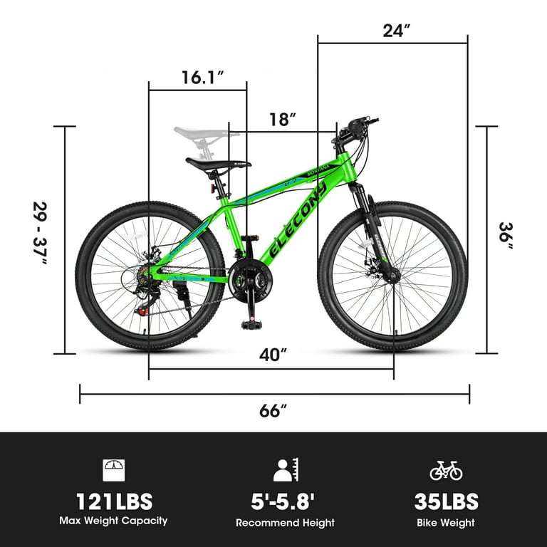 Adult bicycle dimensions hotsell