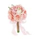 thumbnail image 3 of Rosas artificiales de 30 cm Bride Boda Bouquet Bouquet para la decoración del hogar Propiedades de fotografía Elegante Tassel Pink, 3 of 8