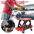thumbnail image 3 of Silla Taburete para Detalles de Coche con Soportes Organizadores Asiento Móvil con Ruedas Asiento Mecánico con Rodillo para Trabajos de Pulido con Cer rojo Sunnimix asiento con ruedas de coche, 3 of 8