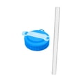 thumbnail image 2 of Tapa de lata de refresco que mantiene las bebidas frescas y evita derrames. Ideal para fiestas de jugos en campamentos. Azul, 2 of 9
