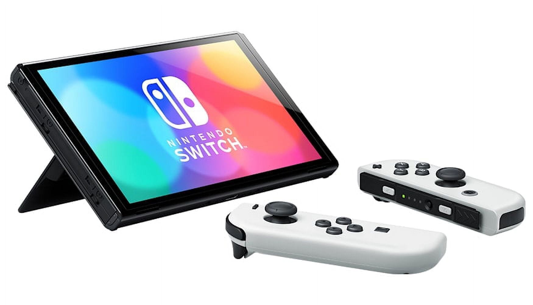 Pre-Owned Nintendo Switch OLED Model White Set With Headset Bolt Axtion Bundle