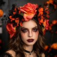 thumbnail image 3 of Hfppkn Plastic Rose Crown Headband Style 2 22x23cm Vintage Flower Hair Hoop, 3 of 7