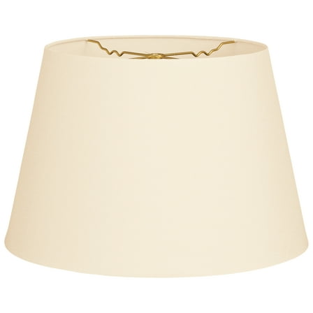 Royal Designs 18" Tapered Shallow Drum Hardback Lamp Shade Eggshell
