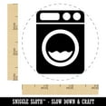 thumbnail image 2 of Washing Machine Laundry Self-Inking Rubber Stamp Ink Stamper - Lime Green Ink - Small 3/4 Inch, 2 of 7