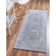 thumbnail image 1 of Unique Loom 3147333 2 ft. 2 in. x 12 ft. Woodburn Portland Runner Rug, Light Gray, 1 of 1