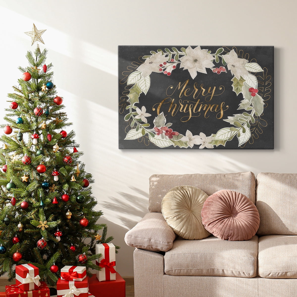 Gilded Christmas Collection A- Gallery Wrapped Canvas