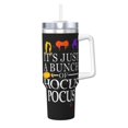 thumbnail image 2 of Vaso Hocus Pocus de 40 oz con asa y tapa con pajita, taza aislada, botella de agua de acero inoxidable, taza de viaje, portavasos, regalo, 2 of 8