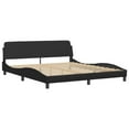 thumbnail image 4 of vidaXL Bed Frame with Headboard Mattress Foundation Furniture Faux Leather, 4 of 134