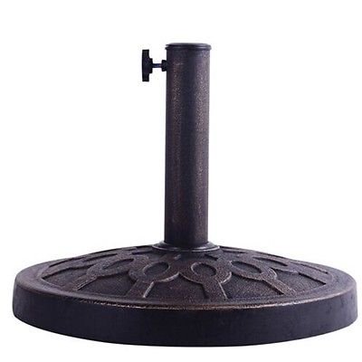 Base de Parasol Ronde de 17,5 Pieds' sur Pied pour Marché, Patio, Extérieur, Jardin, Robuste
