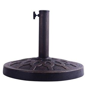 Sunnyglade 18 30 2 Lbs Heavy Duty Round Antique Finish Patio Umbrella Base Bronze Walmart Com Walmart Com