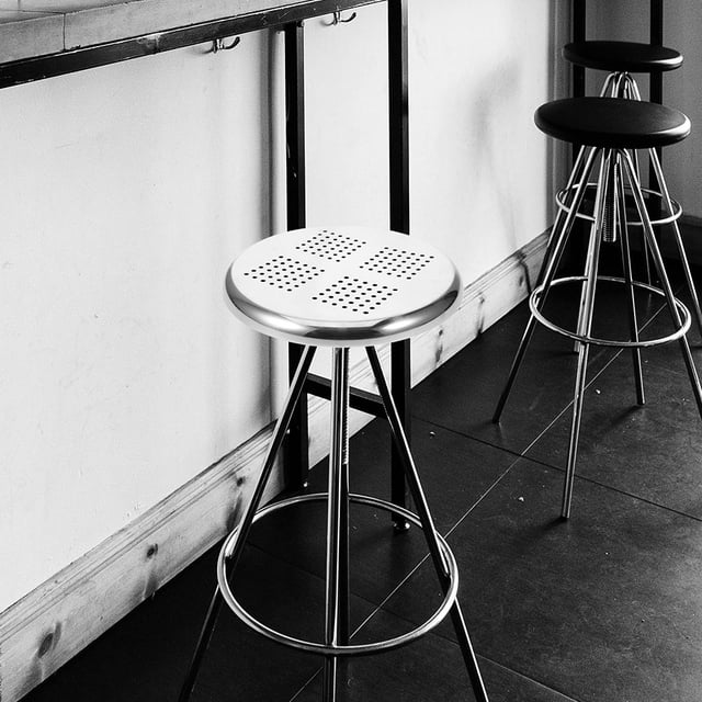 GOOHOCHY Asiento Metálico Para Taburete Con Bordes Alisados Para Uso En Hogar Y Locales