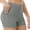 Grey, variant on Women's Compression Workout Shorts With Tummy Control Panel And Breathable Mesh For High Intensity Training White