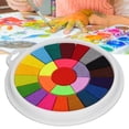 thumbnail image 4 of Almohadilla de tinta de 25 colores lavable y resistente para colorear, almohadilla de tinta para niños para manualidades, fabricación de tarjetas, 4 of 5