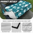 thumbnail image 6 of Renewold Golf Cart Seat Cover Portable Lightweight Golf Towel Blanket with Pockets Keeps Seat Comfortable and Clean Universal Fit for Most Club Cars, Hawaii Palm Tree Teal, 6 of 7