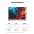 thumbnail image 5 of Rozeui Red And Blue Fire for Flannel Blanket, Soft Fuzzy Plush King Blanket for Winter, Thick and Warm All-Season Bed Throw-40"x30", 5 of 6