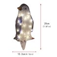 thumbnail image 1 of Ramiter Light-Up Penguin Christmas Decoration Penguin Holiday Ornament, 1 of 5